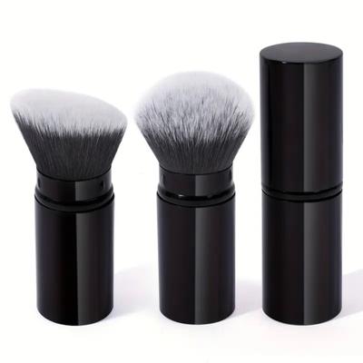 Retractable Brush Loose Powder Brush Makeup Brush Foundation Brush Beauty Tool Blush Brush Aluminum Tube with Cover