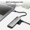 ONTEN 95116B 6 In 1 USB-C Hub 3 X USB3.0 + USB-C + SD/TF Slots Expansion Dock Adapter