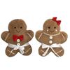 Man Christmas Gingerbread Boy Girl Sleep Pillow Plush Doll Home Gift Decoration