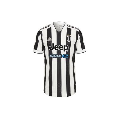Juventus Player Edition Home Football Short Sleeve T-Shirt 2021/22 Season Men Tops Black White GM7179