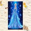 Princess Style Cartoon Printed Microfiber Beach Towel Soft Water Absorbent Bath Towel For Girls
