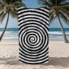 Towel Textile Bathrobe Colorful Beach Quick-Drying Lightweight Portable Camping Spiral Swim Pool Pattern Travel
