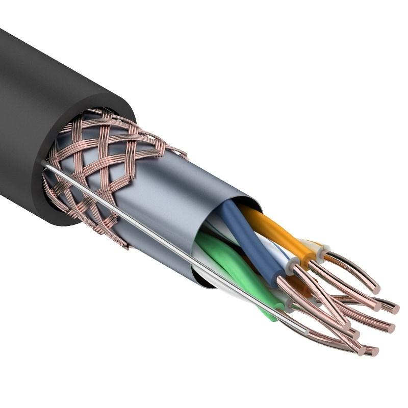 

Кабель Rexant Витая пара Sf utp Категория 5e Pe 4pr 24awg Внешний Черный 305 M 01-0344