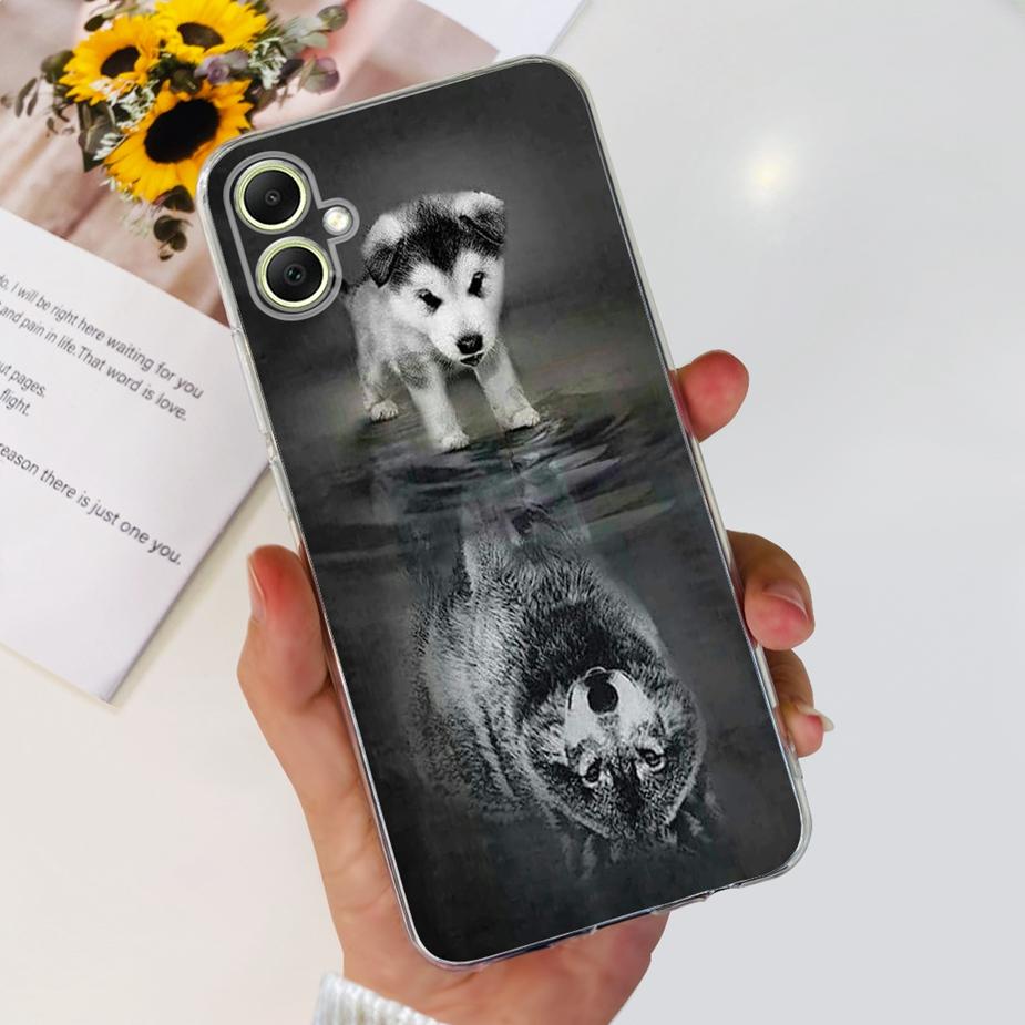 For Samsung Galaxy A05 Case SM-A055F Cute Painted Back Cover Phone Case For Samsung A05 A 05s Galaxy A05s Soft TPU Fundas Bumper