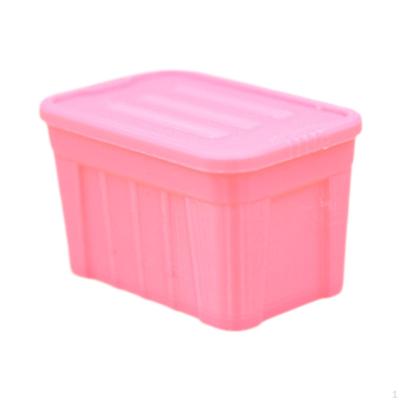 1/12 Dollhouse Storage Box Mini Model Micro Landscape Simulation Container with Scene Decoration for