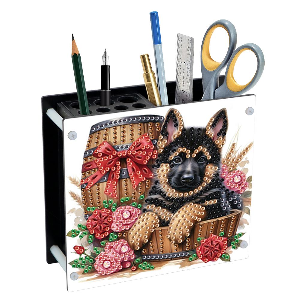 DIY Diamond Painting Kit Special Shape Diamond Pen Container Office Supplies Storage Box Rhinestone Art Desk Organizer for Desk
