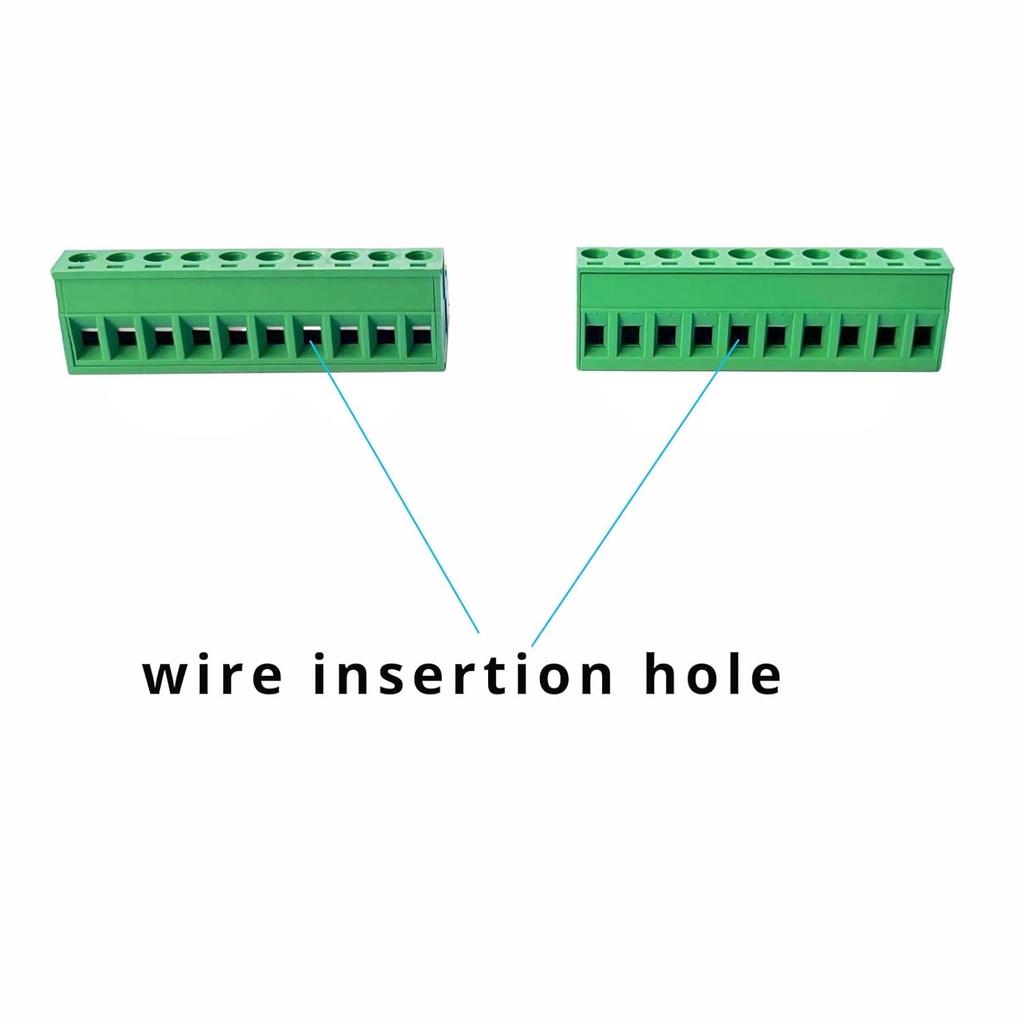 10 Sets 5.08mm Pitch PCB Screw Terminal Block Connector 10Pin Male & Female Phoenix Type Plug 300V 15A