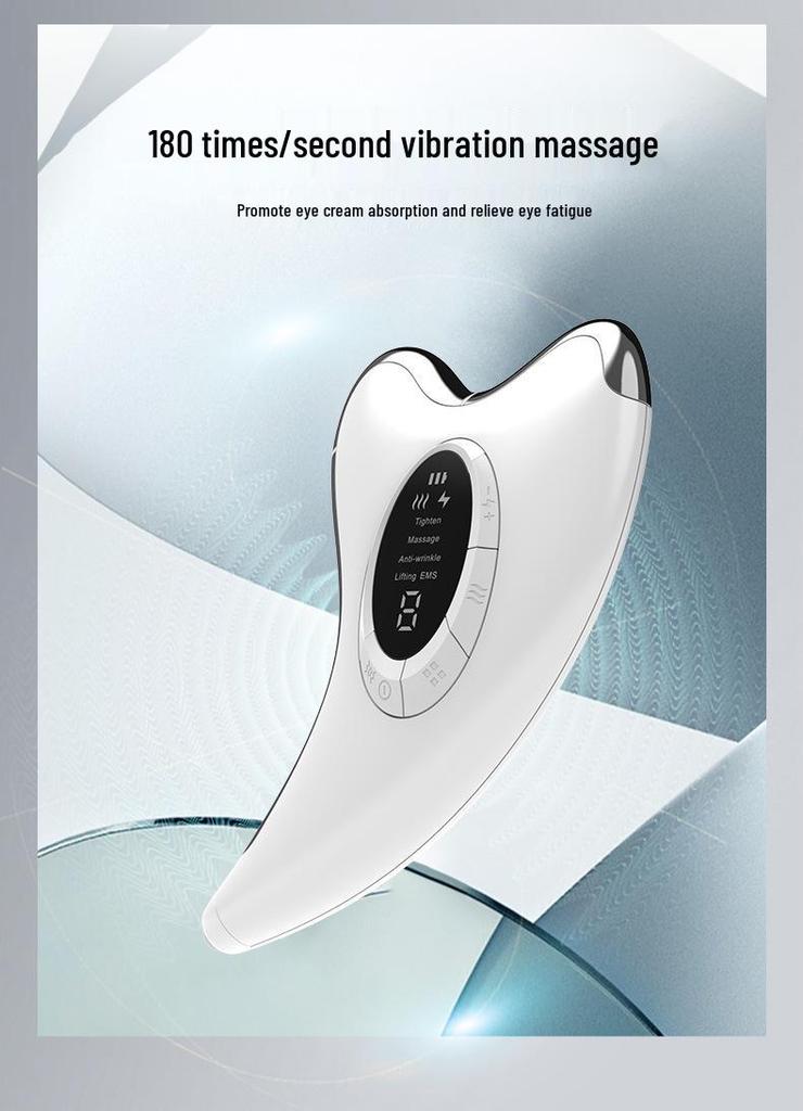 EMS Microcurrent Gua Sha Facial Massager: Constant Temperature Neck and Beauty Instrument