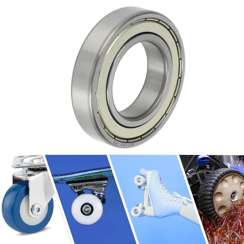 Motoforti 6211ZZ Deep Groove Ball Bearings P6 55x100x21mm Lubricated Bearings Double Metal Seal Scooter Skateboard Wheel
