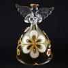 Fourcart Cute Handmade Glass Floral Angel Bells (Set of 6)