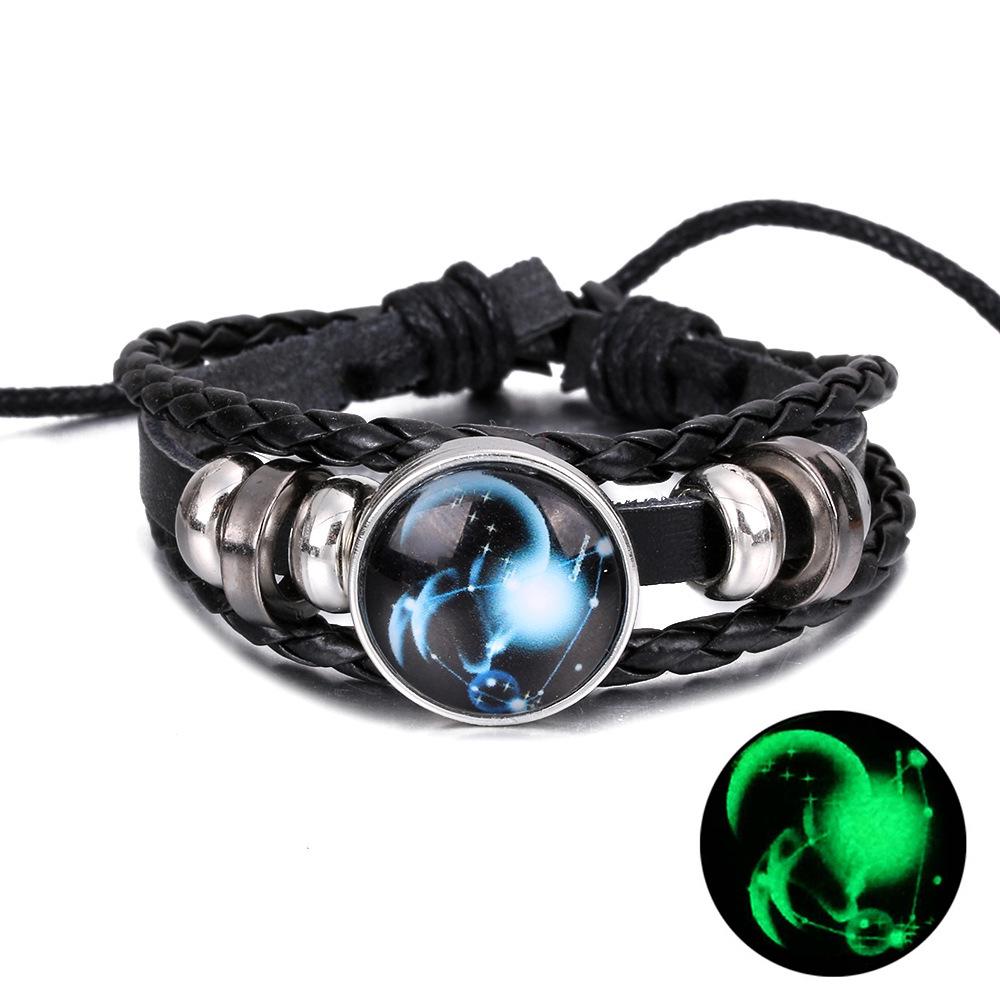 Cross-Border Punk Retro Leather Bracelet - DIY Noosa Buckle Hand Rope Jewelry Accessory (Semi-finished)