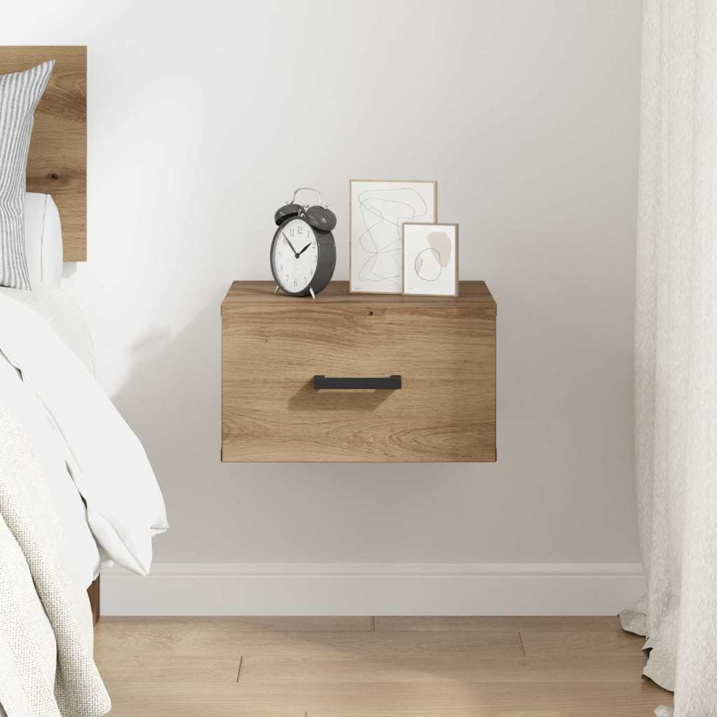 Artisan Oak Nightstand 35 x 35 x 20 cm Particleboard