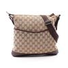 Used GUCCI GG canvas Shoulder Bag 145857 canvas leather Beige Brown Used Women