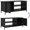 TV Cabinet in Black Oak Look 100 x 40 x 45 cm Particleboard
