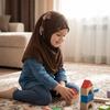 Jersey Material Kinder Hijab Zum Überziehen Islamisches Kopftuch Schönes Mädchen Hijab Schule