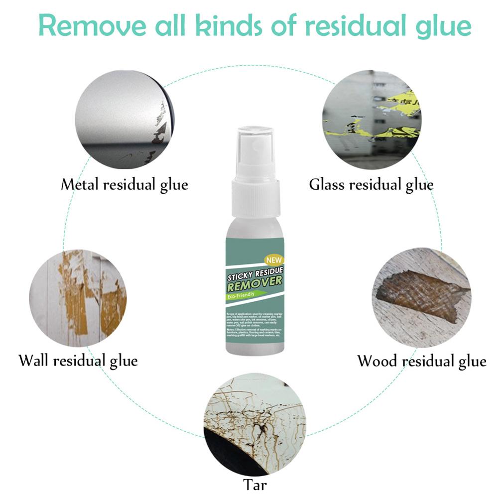 30ml Multifunctional Sticky Residue Remover Cleaning Spray Car Glass Plastic General Cleaning Spray