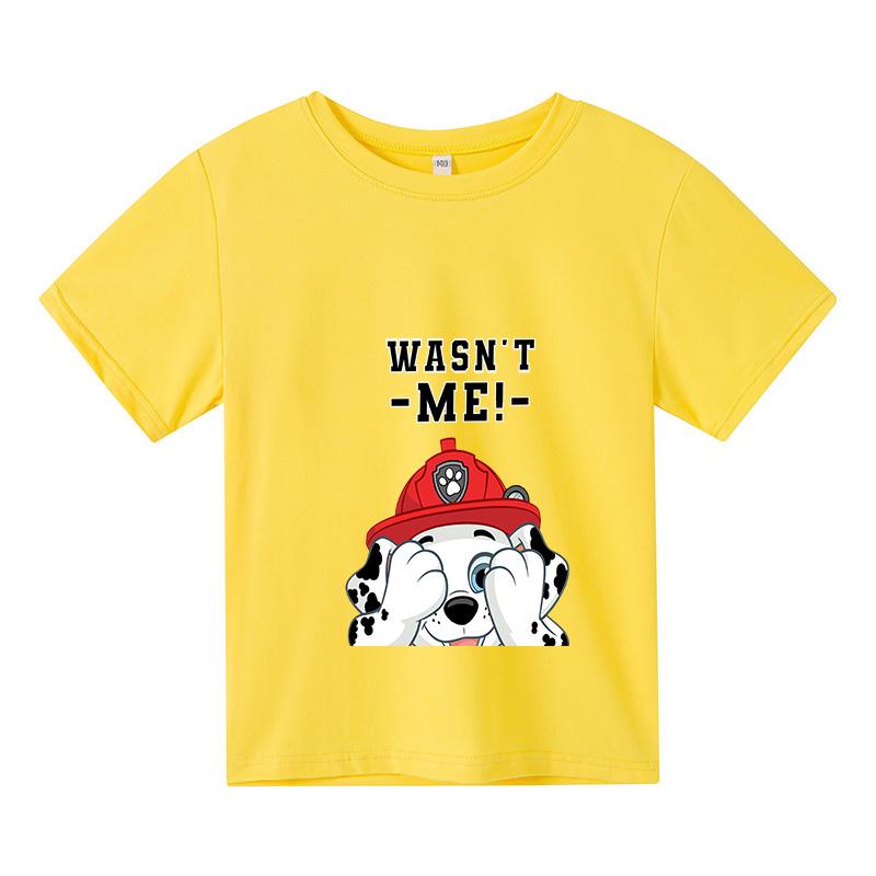 Moda 2025 Dzieci Urocze Ubrania Psi Patrol Dziecięcy Letni T-shirt Niemowlęcy Chłopięcy Kreskówkowy T-shirt Małe Dziewczynki Krótki Rękaw Casualowe Topy