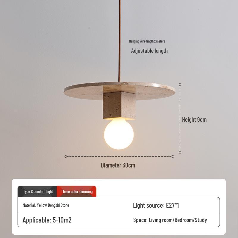 Wabi-Sabi Zen Pendant Light: Retro & Artistic Design for Restaurants, Living Rooms, and Bedrooms