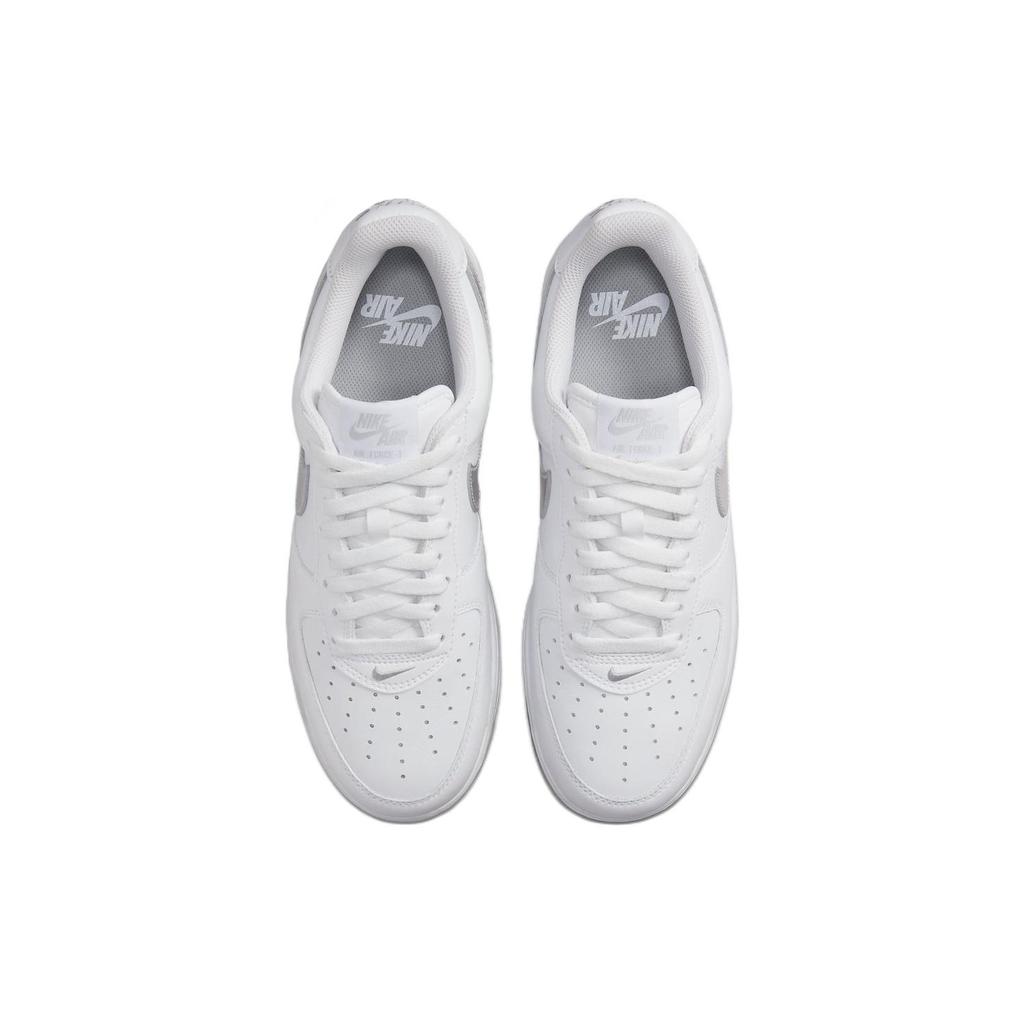 New Nike Air Force 1 '07 Low Color Of The Month White Metallic Silver DZ6755-100