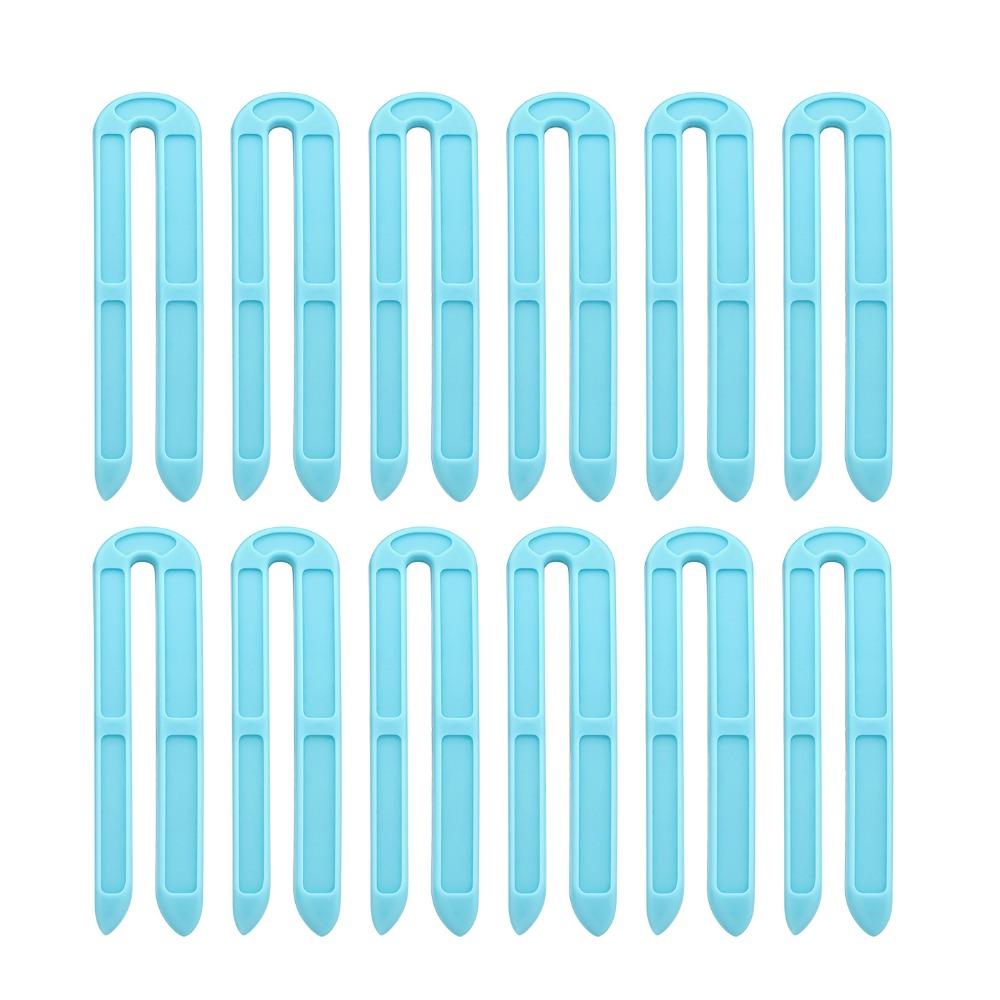 12Pcs Professional Salon Hair Volume Clips High Temperature Barber Perm Hair Pad  Hair Perming синий