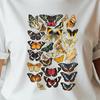 Vintage Butterfly Collage T-Shirt | Moth & Butterfly Illustration
