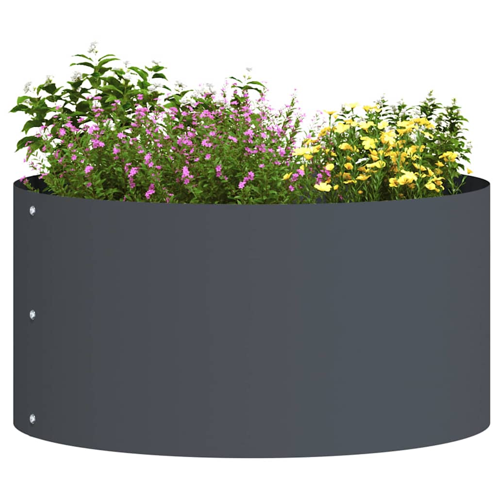 Plant Ring Set 5 Pcs Anthracite Grey 40 X 40 X 20 Cm