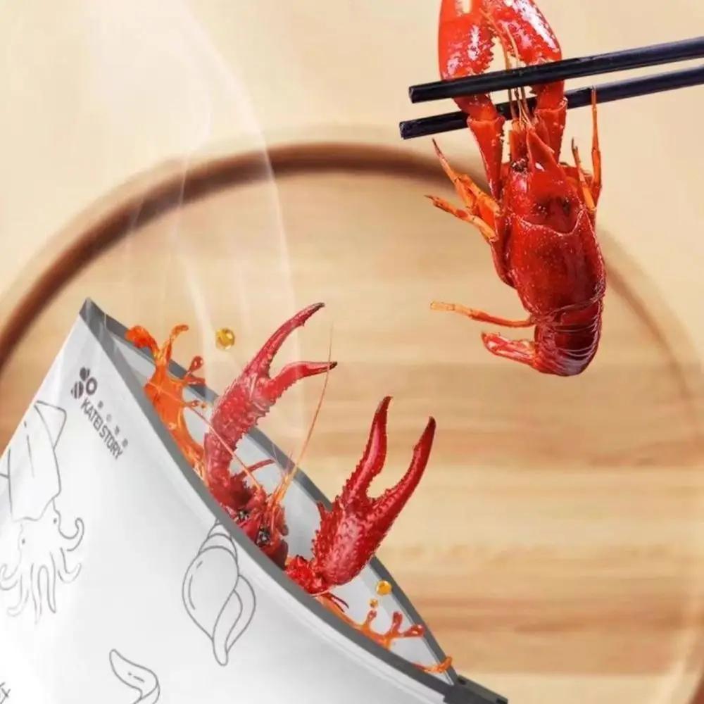 Zipper-style Thickened Aluminum Foil Sealed Cold Bag; Home Freezer Food Preservation Bag; Environmental Food Packaging Bag.