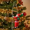 Rope Ladder Climbing Santa Decoration Soft Hanging Decoration Santa Pendant  Christmas Tree Decor