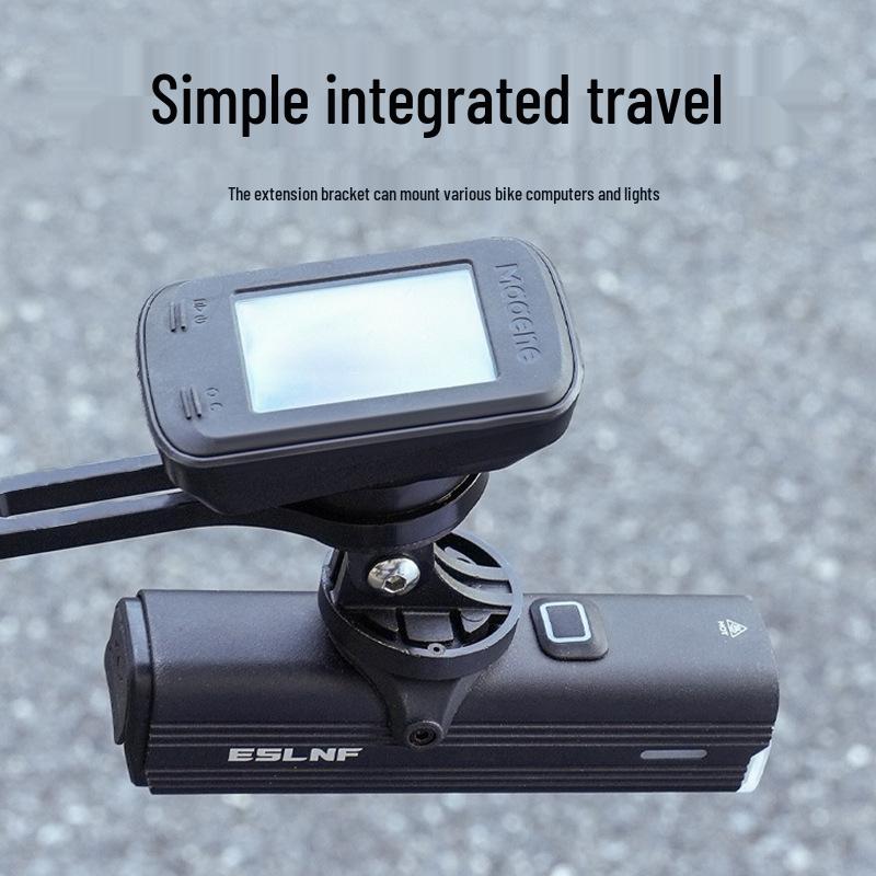 Adjustable Aluminum Bike Computer & Light Mount with Compass for Road Cycling
