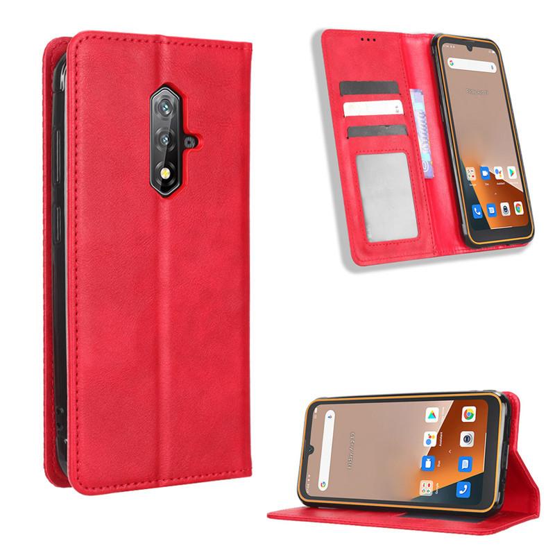 

Відкидний чохол для Blackview BV5200/BV5200 Pro/BV7200/BV7100/BV5500 Pro [Flip Vintage Leather] Міцний шкіряний чохол for Blackview BV7200 червоний
