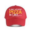 Pizza-Liebhaber Lustige Baseballkappe Mode Unisex Sonnenhut Damen Outdoor-Sport Snapback-Kappe