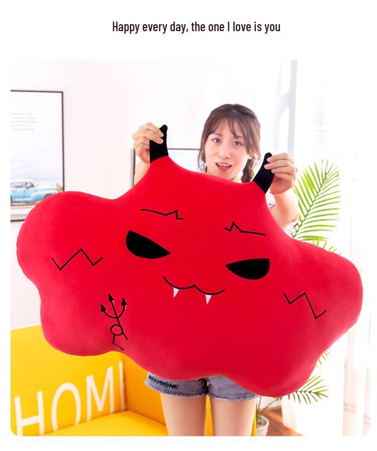 Cartoon Cloud Plush Pillow: Cute Doll for Girls, Soft Cushion for Bed