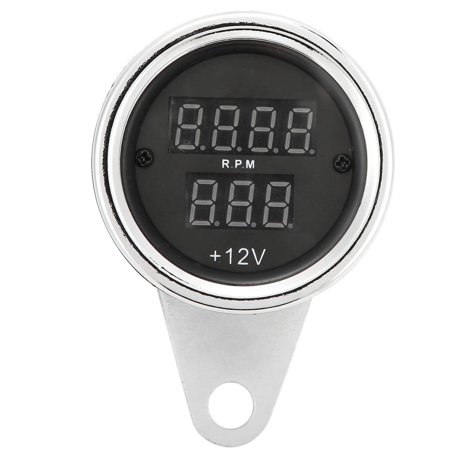 

12V Motorcycle Speedometer High Accuracy Speed Gauge Odometer Universal for Motorbike