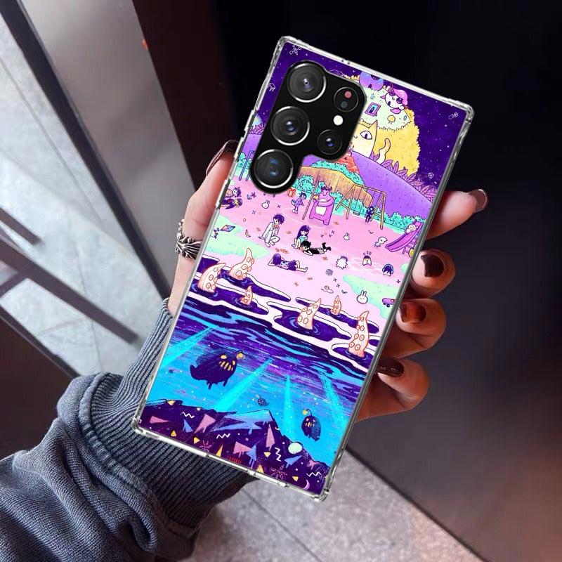 Game O-Omori Cartoon Phone Case For Samsung Galaxy S23 S24 S25 Edge S26 Ultra S22 + S21 Plus S20 FE Cover Silicone Print Shell G