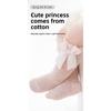 Summer Thin Mesh Baby Socks, A Class Cotton Newborn Socks with Big Bow Ruffle Edge Infant Toddler Socks