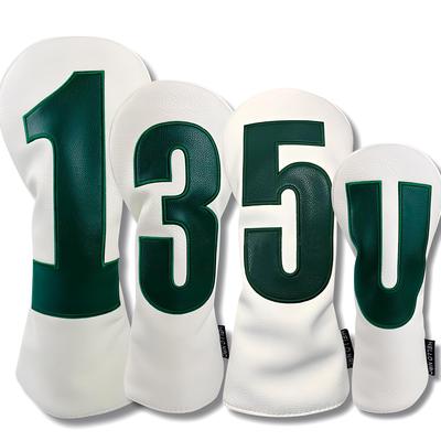 Head Cover Golf Stylish Cool Big Number Prevents Club Mistakes Waterproof High-quality PU Material Effectively Protects