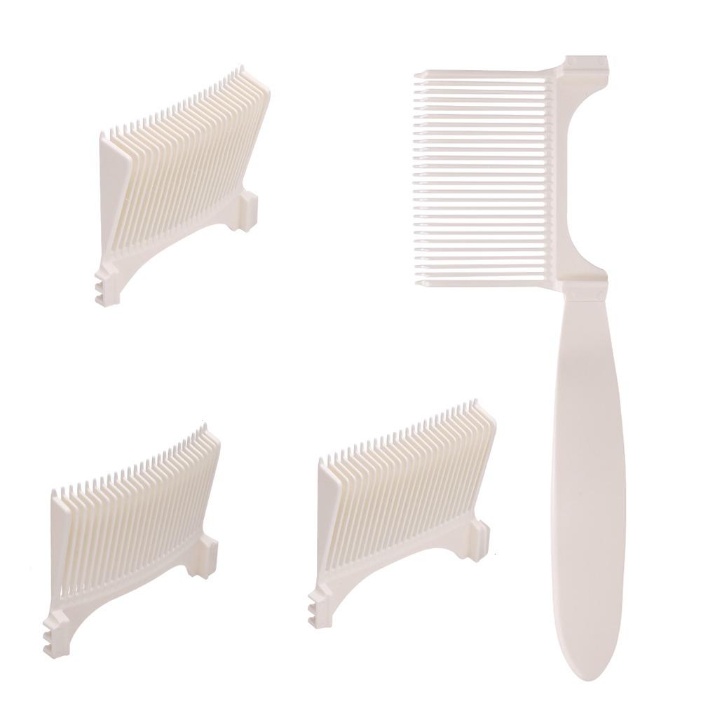 

Чоловічий інструмент для стайлінгу Перукарський позиціонуючий гребінець для стрижки Машинка для стрижки Вигнутий гребінець Інструменти перукаря білий