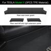Protective Pad For Tesla Model 3 Y Under Rear Seat Anti Kick Guard Cover TPE Full Surround Cushion Protector Car Interior Modely