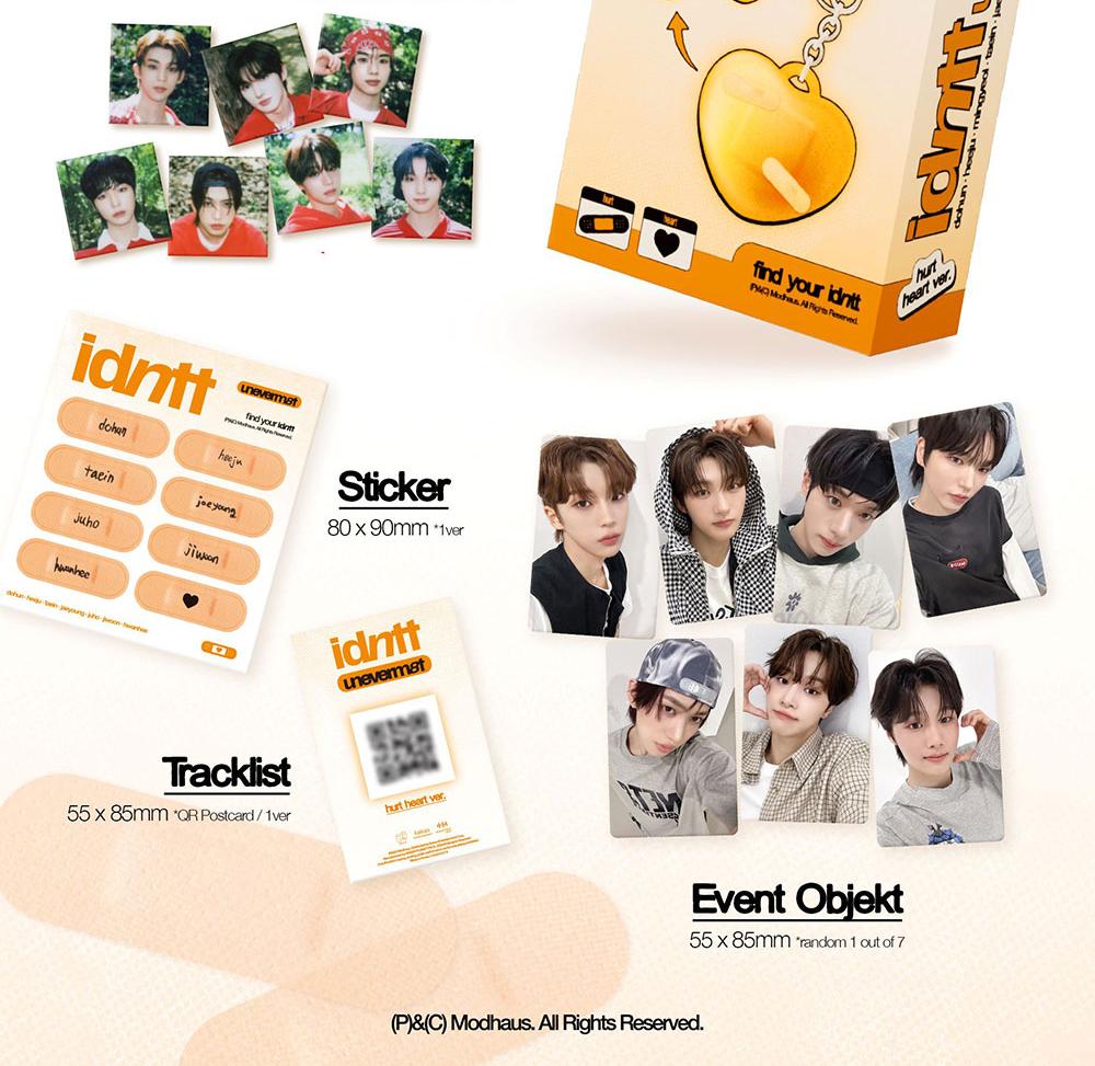 (zraněné srdce ver.) idntt [unevermet] 1. mini album