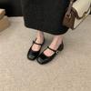 2026 Women Flat Shoes Round Toe Retro Mary Janes Loafers Female Belt Buckle Casual Autumn Fashion Lady Chaussure Femme