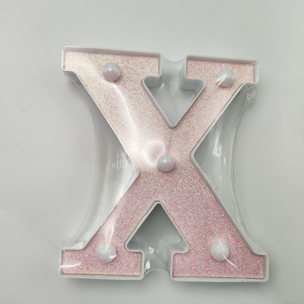 1pc Vibrant LED Lighting Letter - Battery Powered,Dimmable for Bedroom, Birthday Party, Wedding, Home, Christmas, and Eid Al-Adha Mubarak Decorations