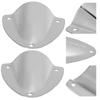 2pcs Clam Shell Vent Wire Pass Through Cover Polished Stainless Steel Accessory for Marine Boat