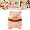Adorable Plush Pig Doll Soft Crystal Velvet Toast Piggie Stuffed Animal Toy