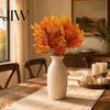 Realistic Fake Floral Bouquet Autumn Artificial Flowers Bouquet, Plastic Arrangement with Layered Reusable for Spring Leaves And Vines Farmhouse