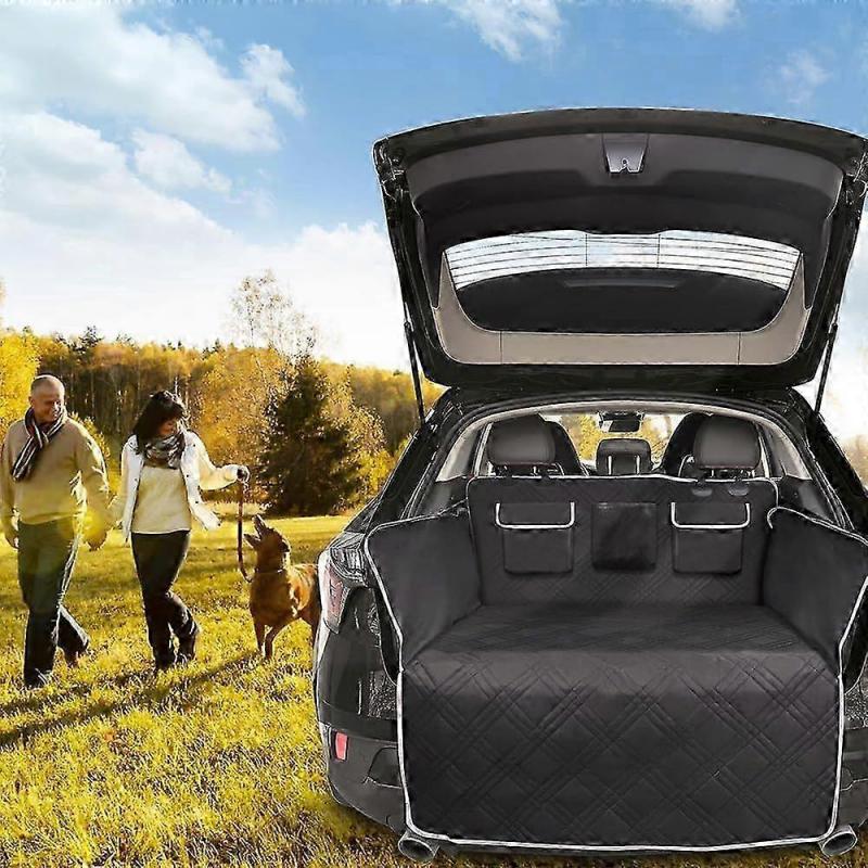 Car Trunk Pet Mat, Waterproof and Scratch-Resistant Dog Blanket, Black