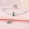 Beads Copper Charms Original Green Four-Leaf Clover Beads Fit Bracelet Jewelry Diy Women Fine Gift Accessory