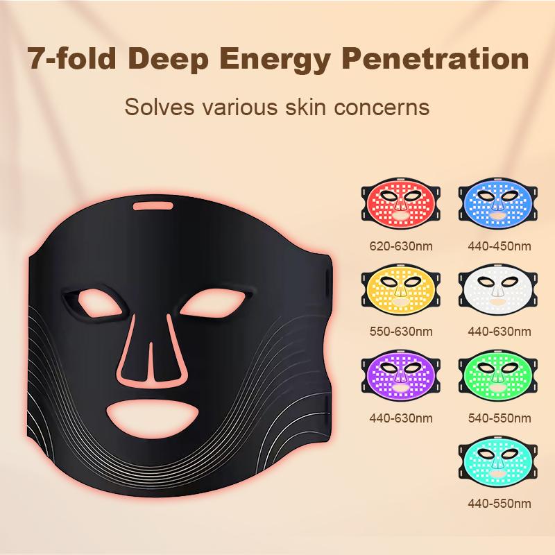 Whatnot 4 Modes Portable LED Face Mask Intelligent Timing Wireless LED Facial Anti Wrinkle Compact Beauty Mask for Travel USD