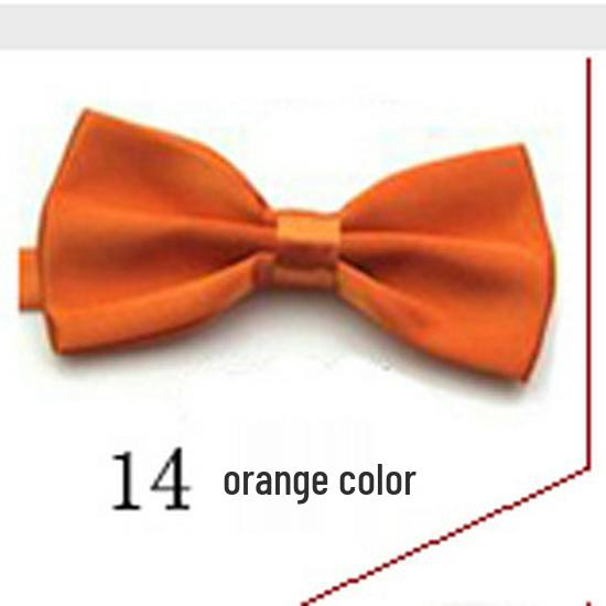 Krawatte im koreanischen Stil mit doppelter Lage für Männer und Frauen - Trendiges einfarbiges Hochzeitsaccessoire