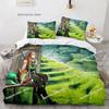 Gaming Valorant Bedding Set Single Twin Full Queen King Size Bed Set Aldult Kid Bedroom Duvetcover Sets 3D Print Anime 034