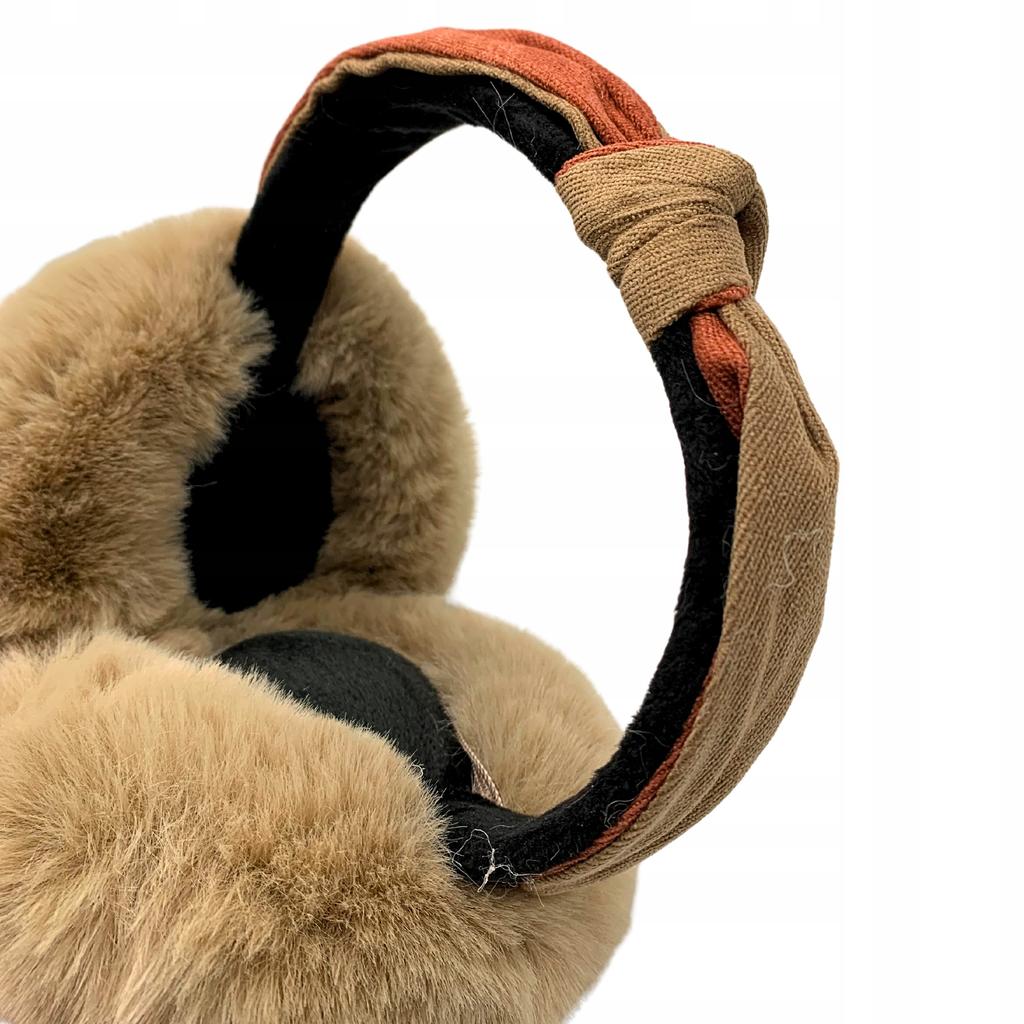 Winter Women's Earmuffs Ribbon Plush Warm Foldable Insulated